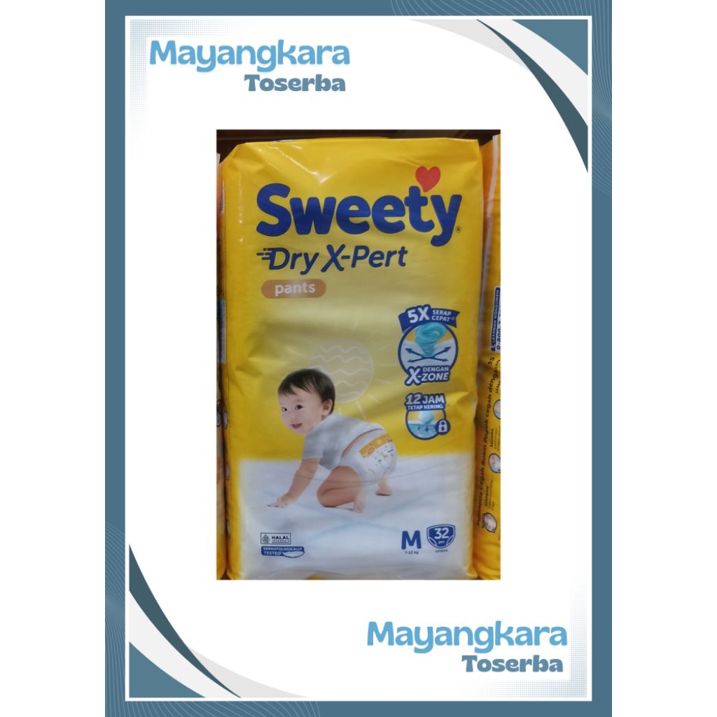 Popok Bayi Celana Sweety Bronze M 32/ Popok Sweety M32 /Sweety Bronze pants M32