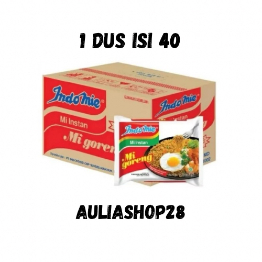 Mie instant Indomie goreng dan sedap 1 dus isi 40