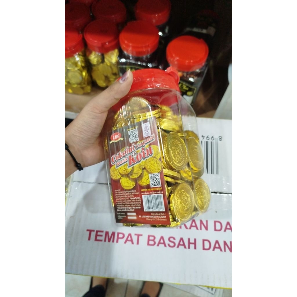 Coklat koin LBF isi 120pcs