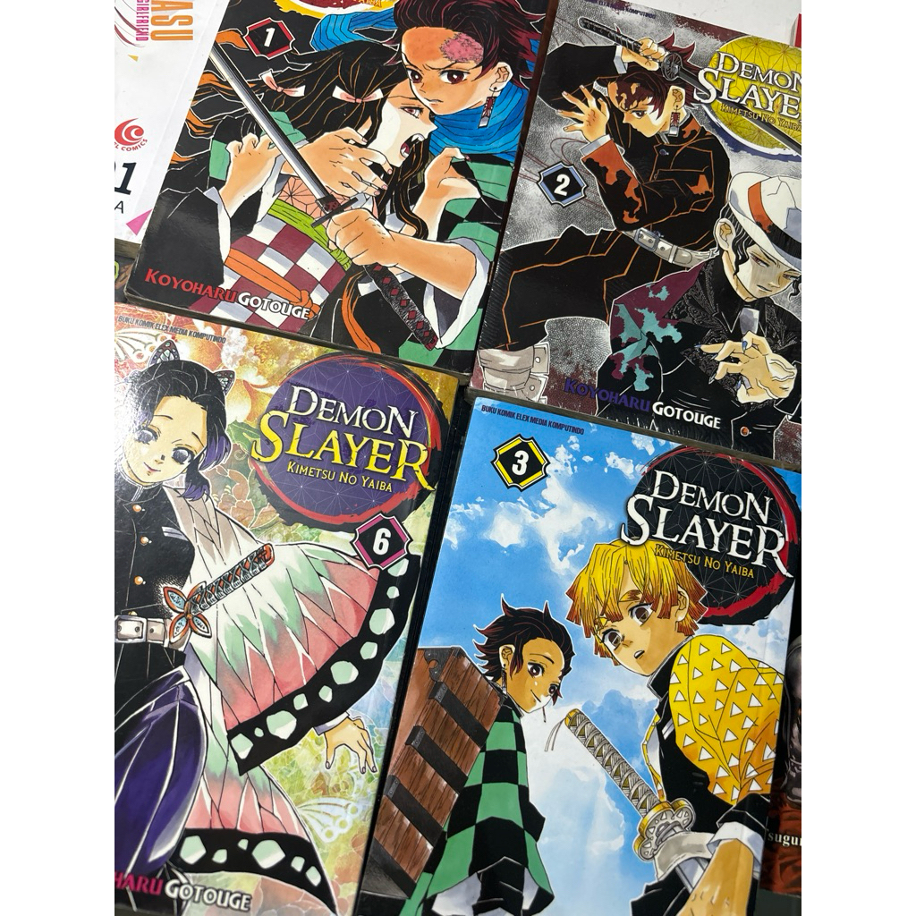 preloved komik demon slayer vol 1,2,3,6
