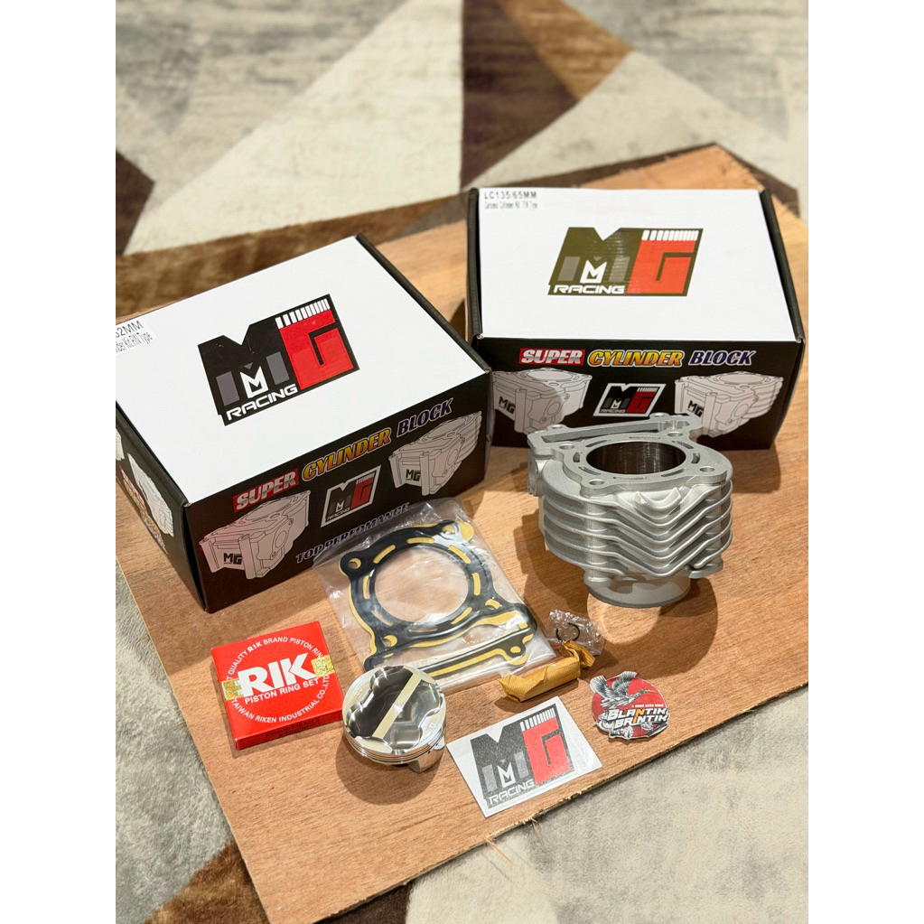 BLOK CERAMIC MX VIXION MX KING 62 63 65 66 68 70 72 MG RACING NEW MODEL SIRIP CERAMIC PISTON FJN FOR