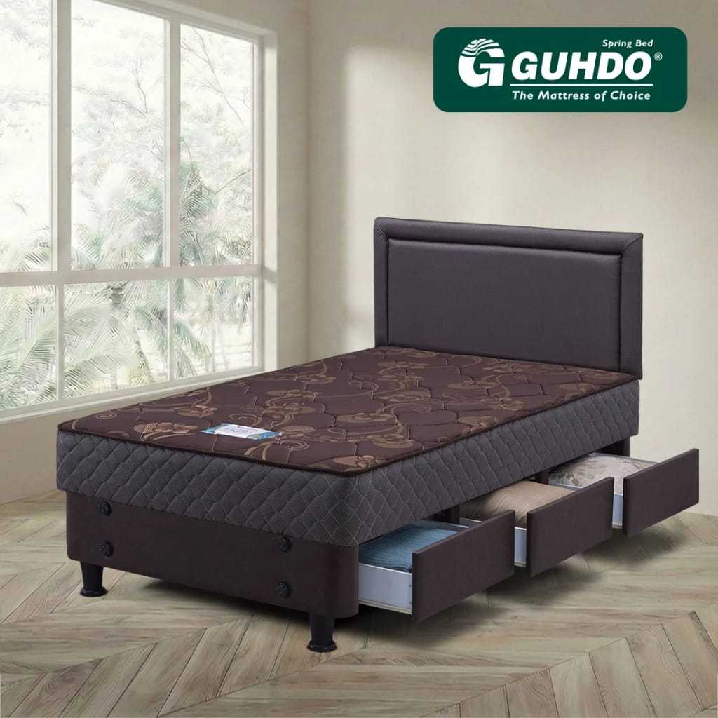 Guhdo Kasur Springbed New Prima Drawer 3 laci Full Set Prospine