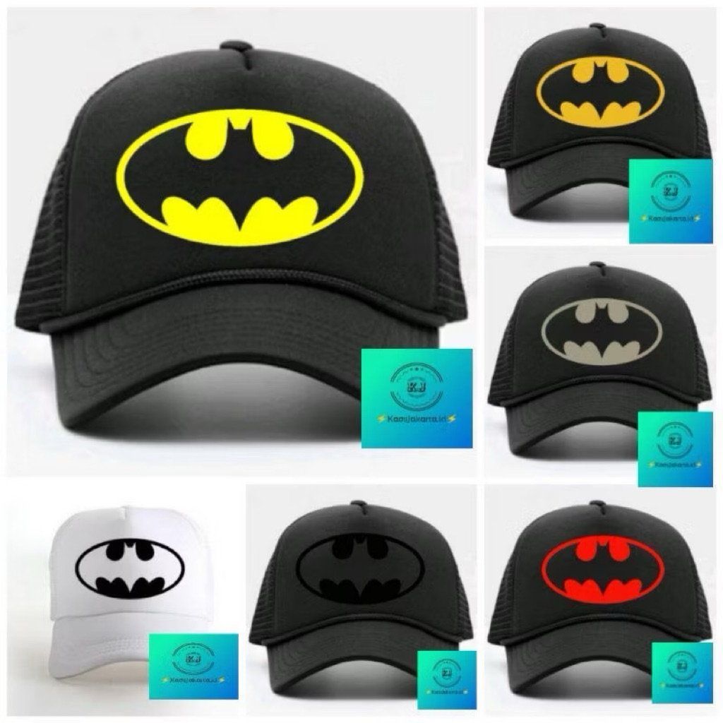 TOPI JARING/ TOPI TRUCKER LOGO BATMAN SUPERHERO TERKEREN
