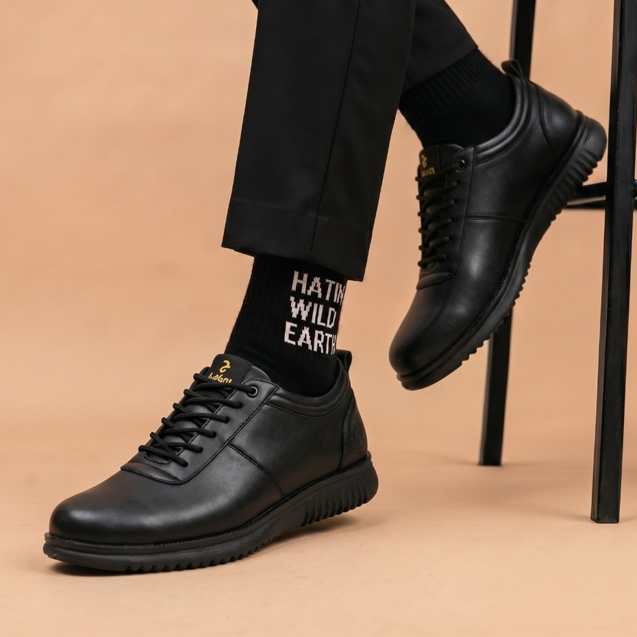Sepatu Pria Elegan Coklat – Pantofel Casual Modern, Nyaman untuk Kantor & Harian