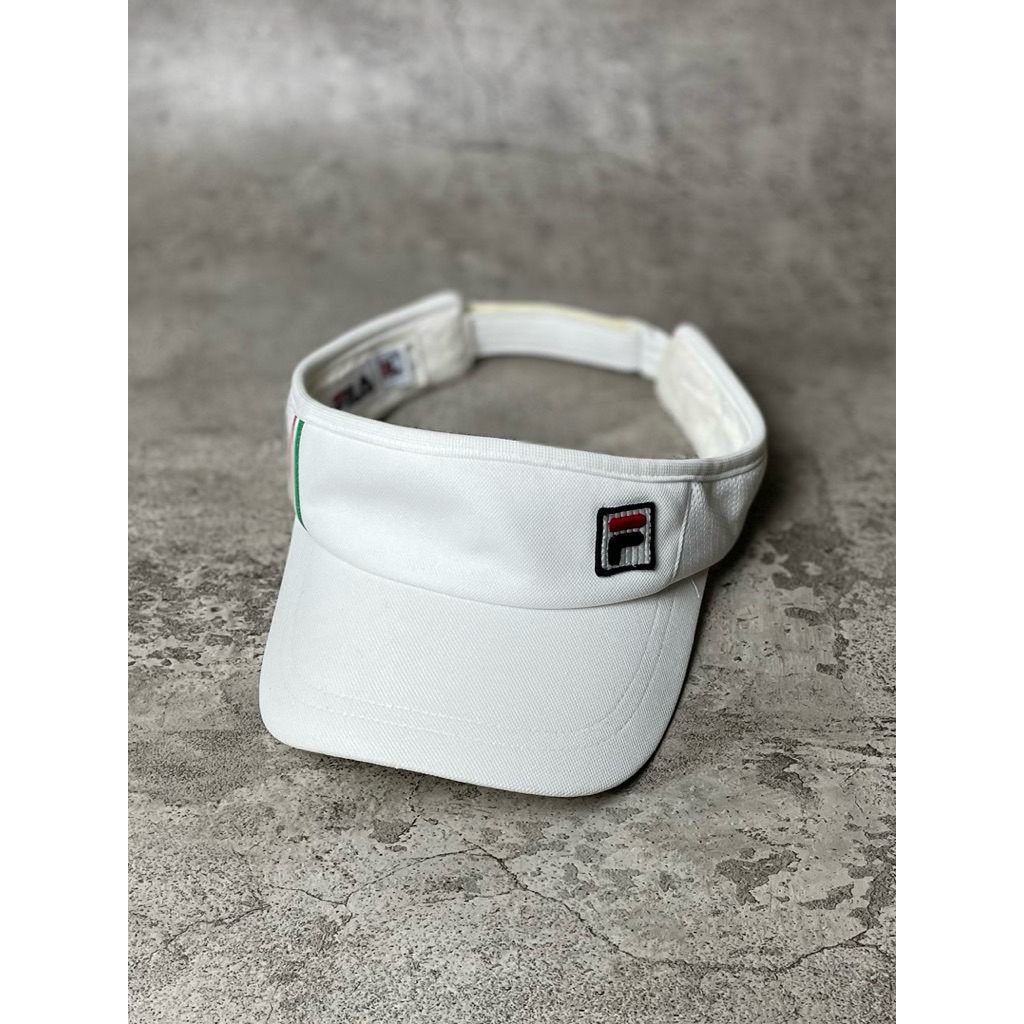 Topi Visor Cap Bolong FILA Adjustable Second Original Import Murah