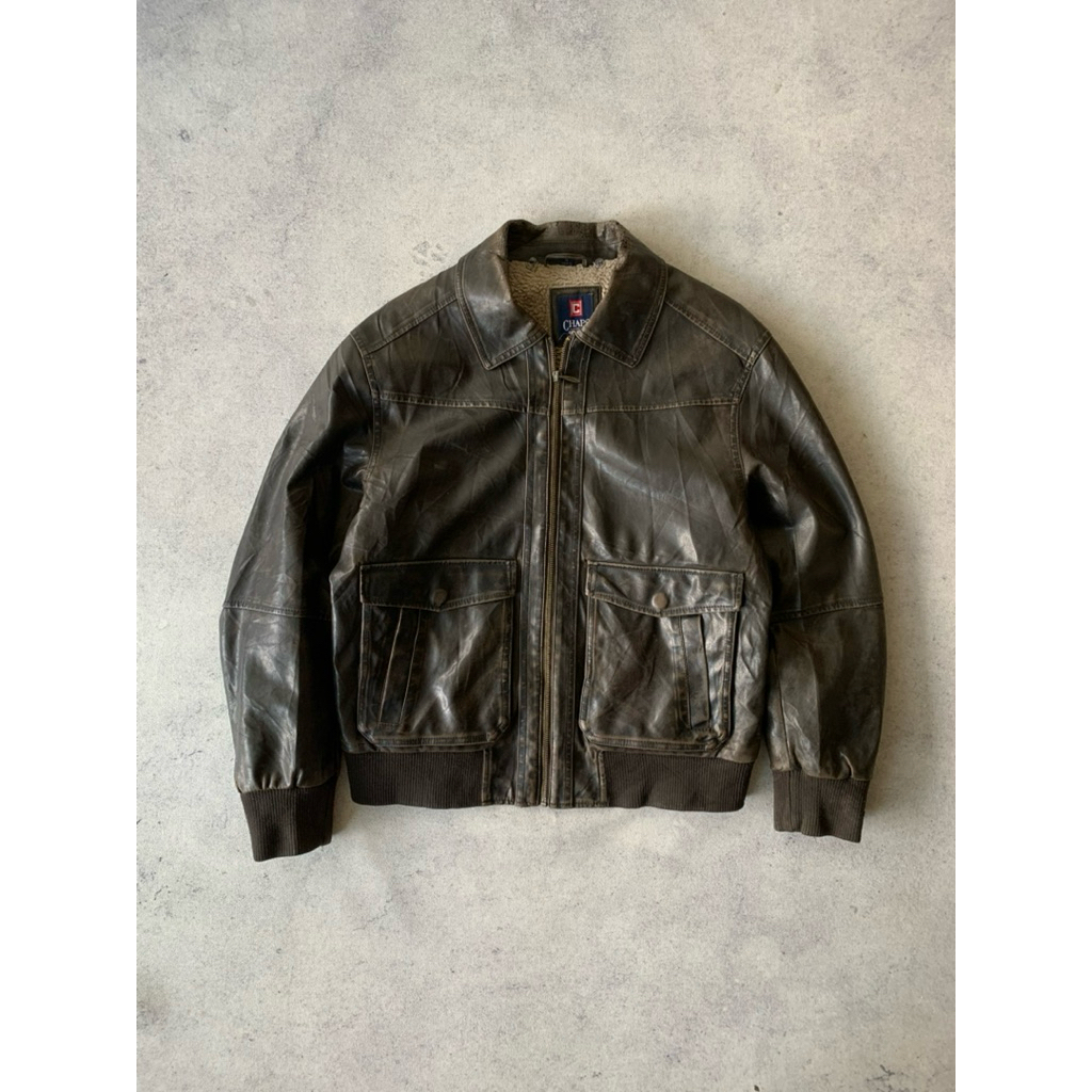 FLIGHT JACKET CHAPS BY RL LEATHER SYNTHETIC