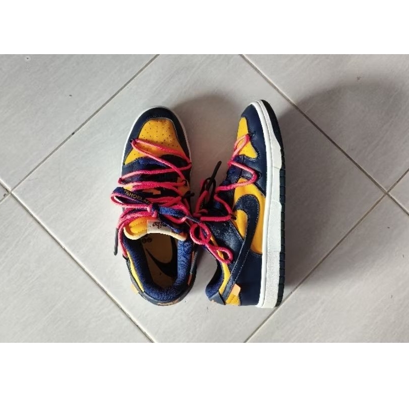 [BACA DESKRIPSI] SEPATU SECOND NIKE SB DUNK LOW OFF-WHITE MICHIGAN