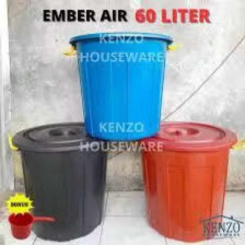 TONG AIR 60 LITER EMBER AIR PLASTIK EMBER KAMAR MANDI