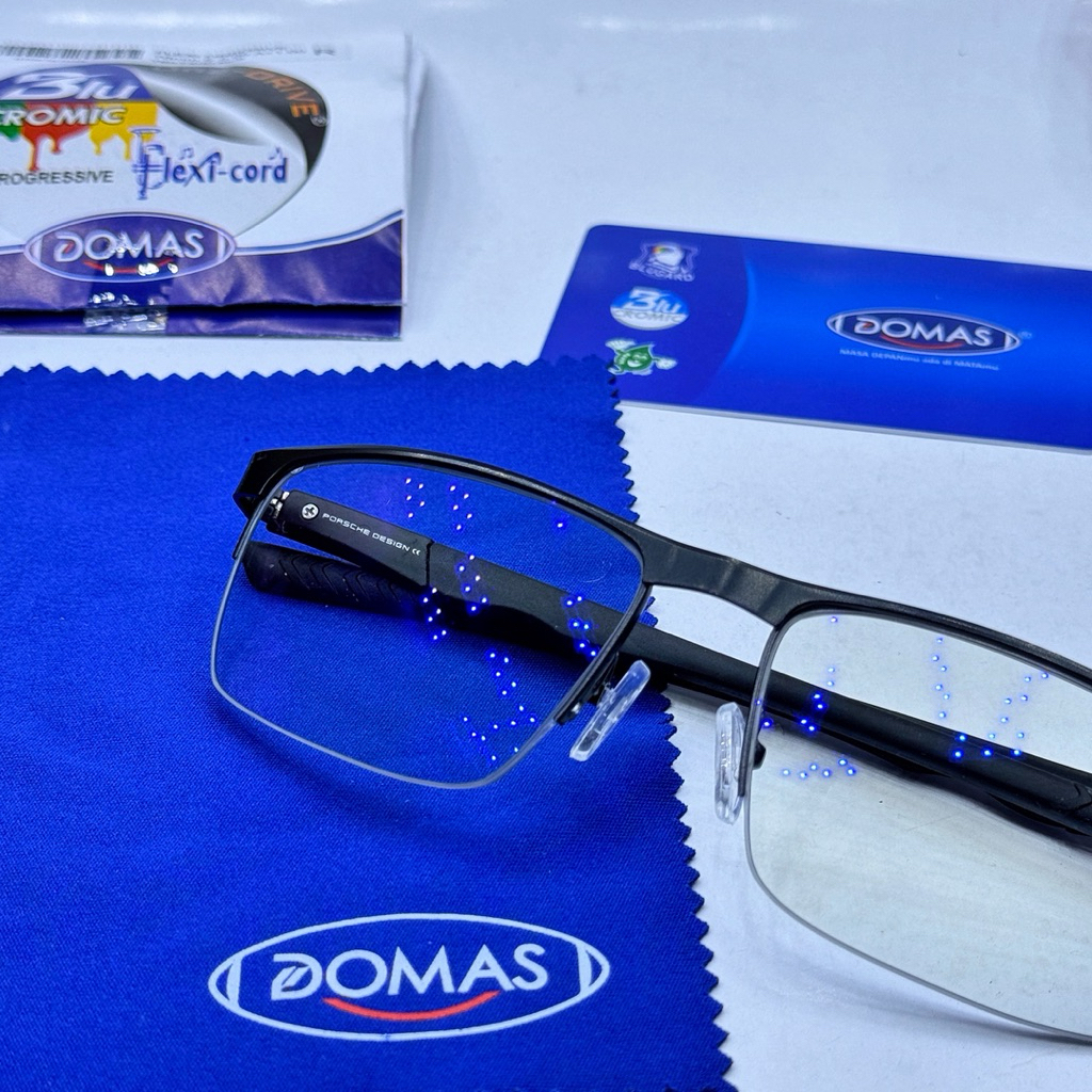 ONE DRIVE BY DOMAS ORIGINAL KACAMATA BACA PROGRESIVE SPESIAL LENSA BLUCROMIC