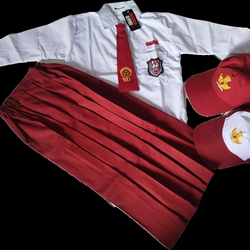 Paket Lengkap seragam SD perempuan (rok)