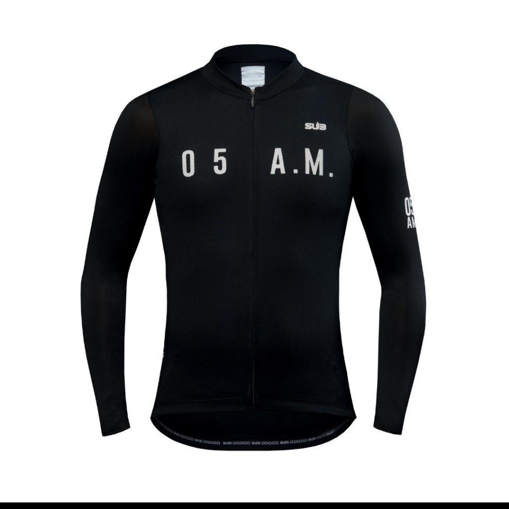 Jersey Sepeda Long Sleeve Sub Jersey Elite Black Original