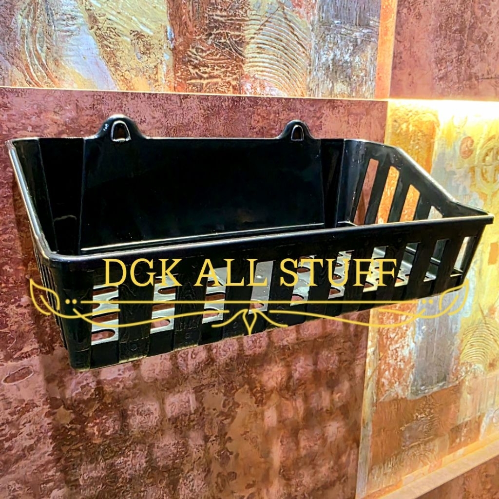 Rak Tempel Gantung Dinding WC Toilet Kamar Mandi Tempat Shampo Sabun Odol Skincare Makeup Make up Ko