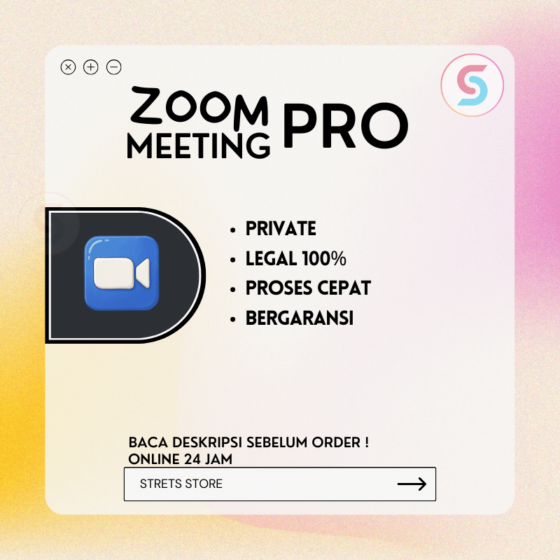 Akses Zoom Meeting Premium - Zoom Meeting Pro