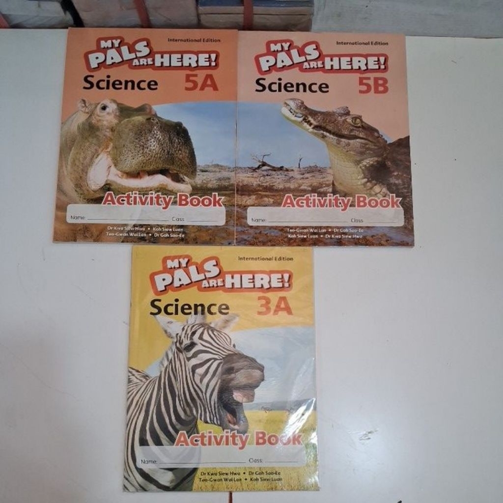 Buku Original MY PALS ARE HERE Science Activity Book 1A,1B,2A,2B,3A,3B,4A,4B,5A,5B,6A,6B By Dr Kwa S