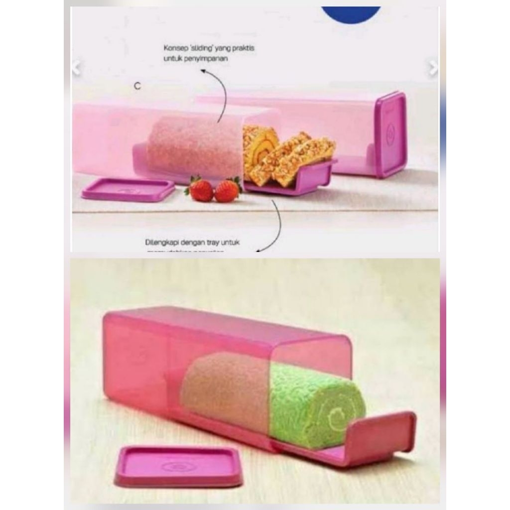 Cake mania tupperware / Roll cake tupperware / tempat bolu (1)