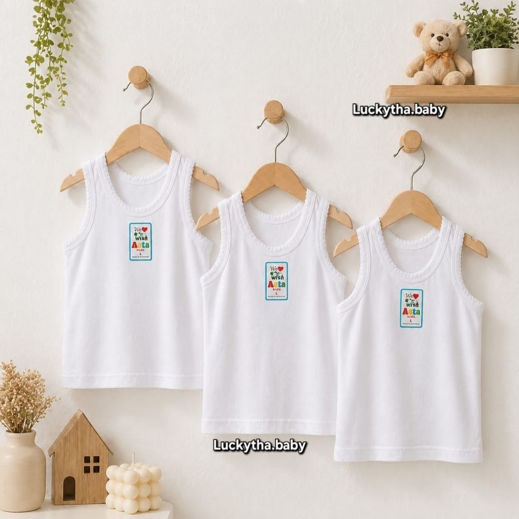 3pc asta_ singlet anak ASTA murah berkualitas / kaos dalam Asta / kaos kutang anak asta