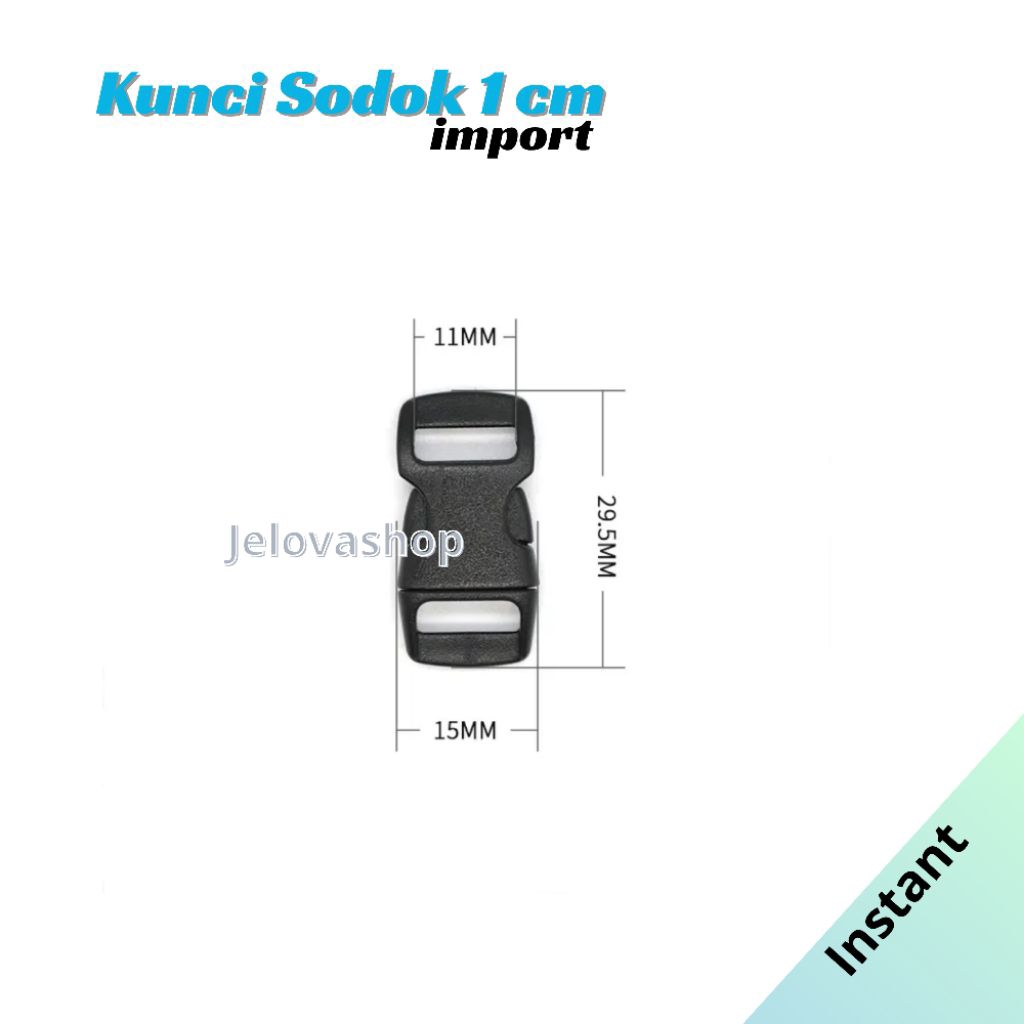 Kunci Sodok Tali gelang kalung 1cm