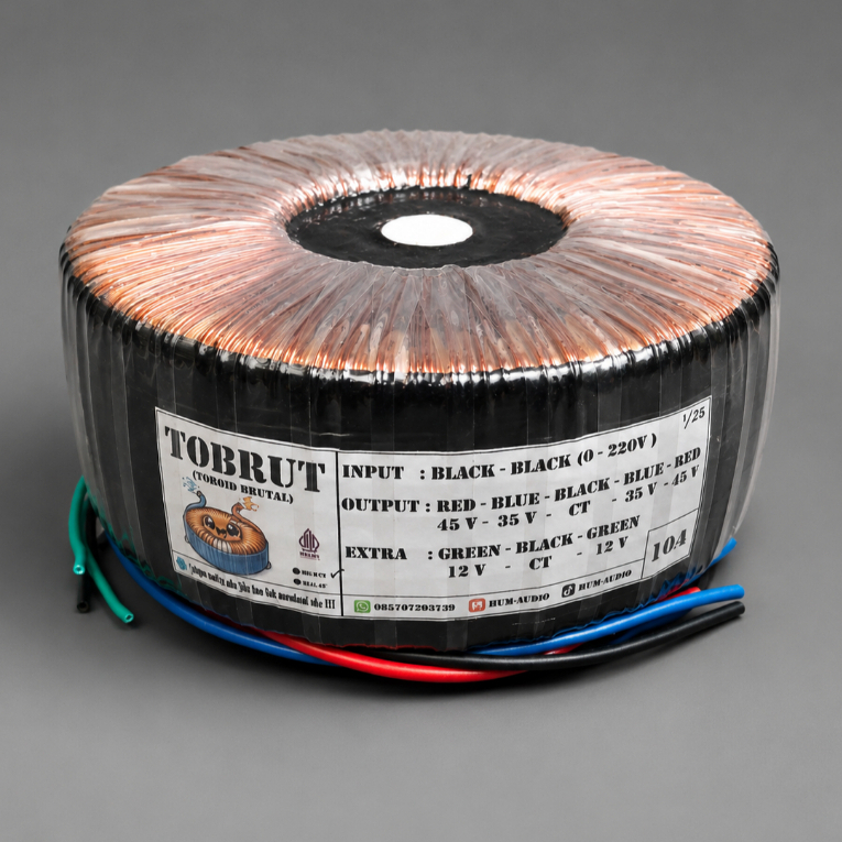 TRAFO TOROID DONAT 10A CT 35-45V MURNI.