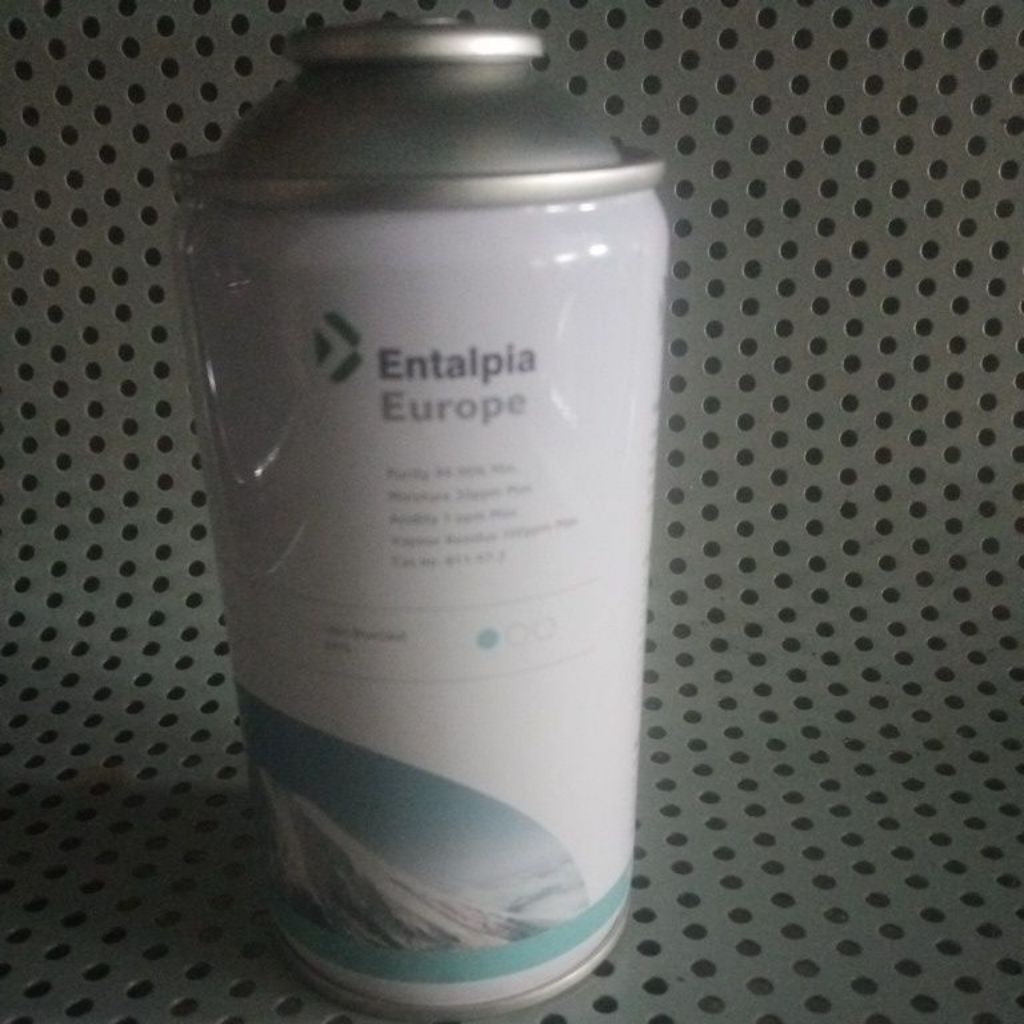 Freon kaleng R134a Entalpia