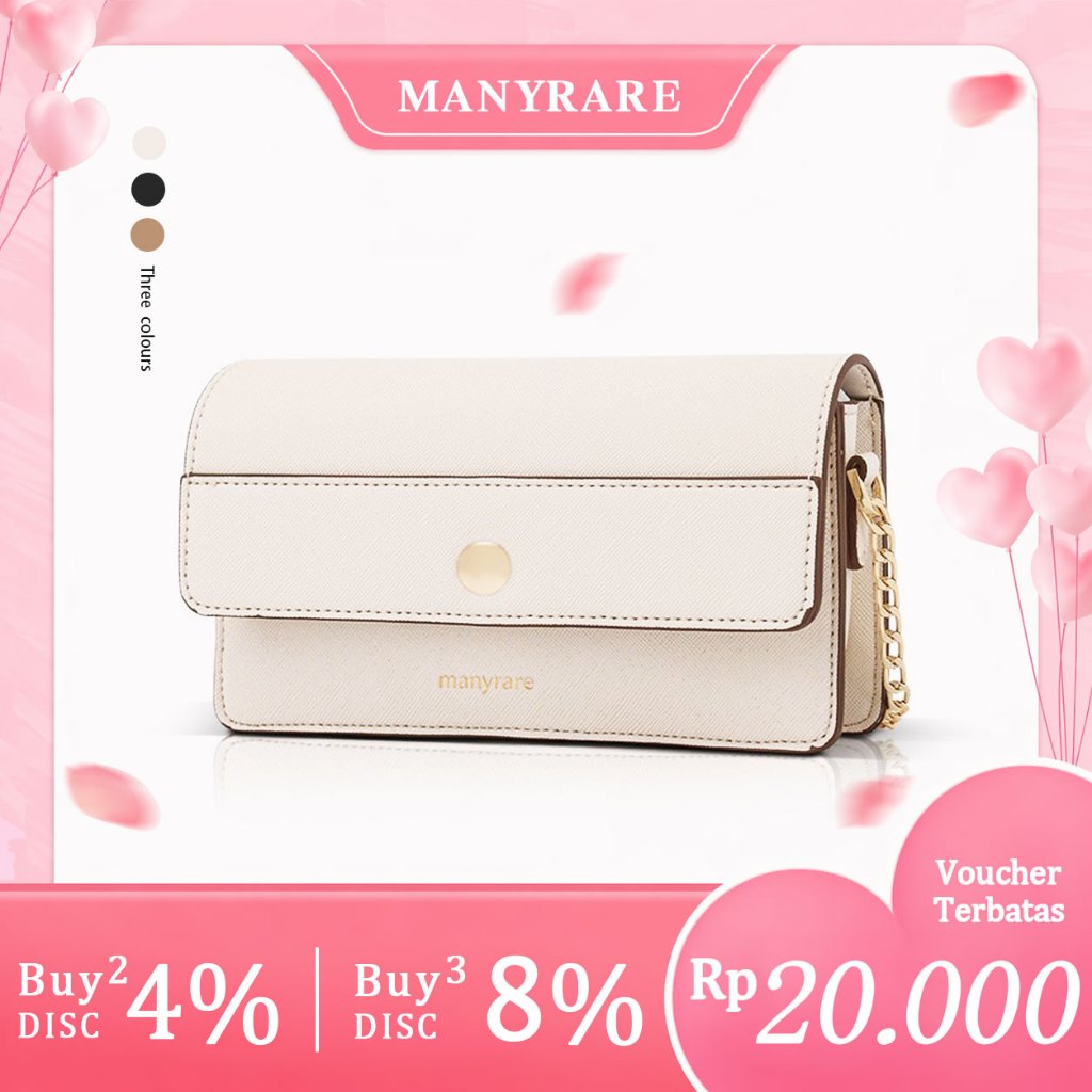 Manyrare Tas Selempang Wanita Mini Elegan Tas Rantai Kecil Simple & Mewah