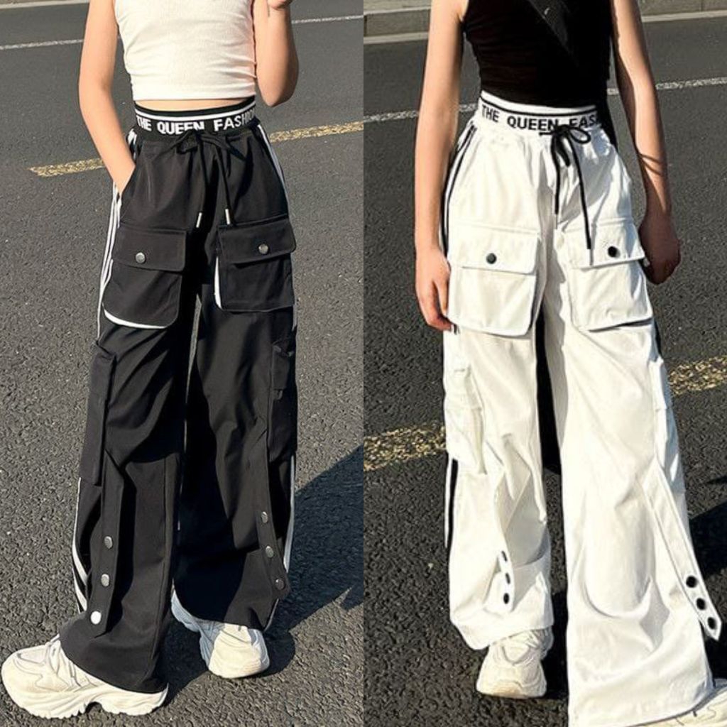 Littlefairy hanya celana anak cewek amber cargo pants/celana cargo anak tanggung perempuan