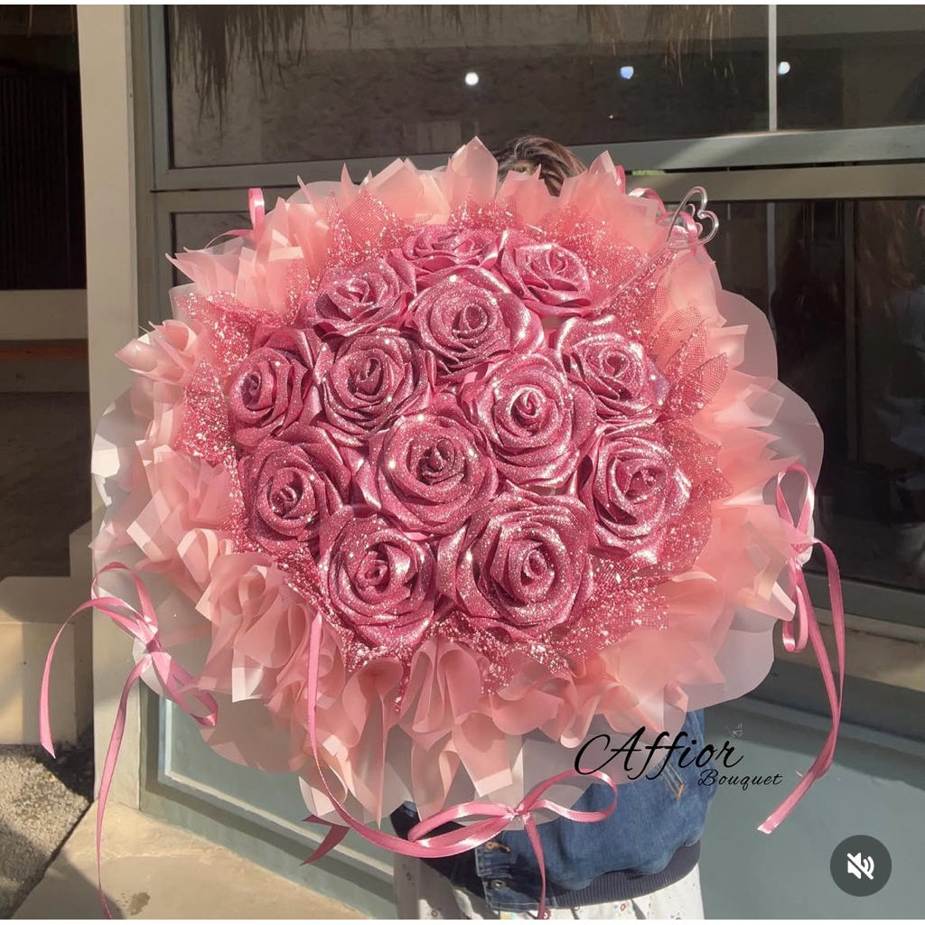 (AFFIOR) BUKET SATIN BUNGA BESAR