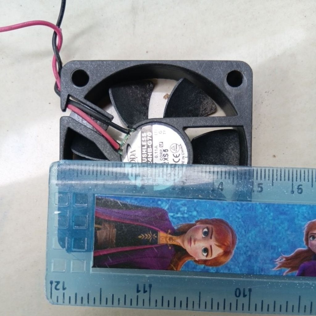 kipas dc uk 5x5 cm 24v hidup