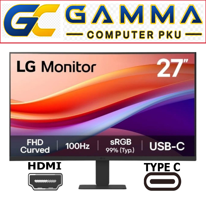MONITOR LG CURVE 27U421A-B 27 INCH FHD  / LG 24U421A-B LG / LG 27 U421 24 U421 / MONITOR CURVE