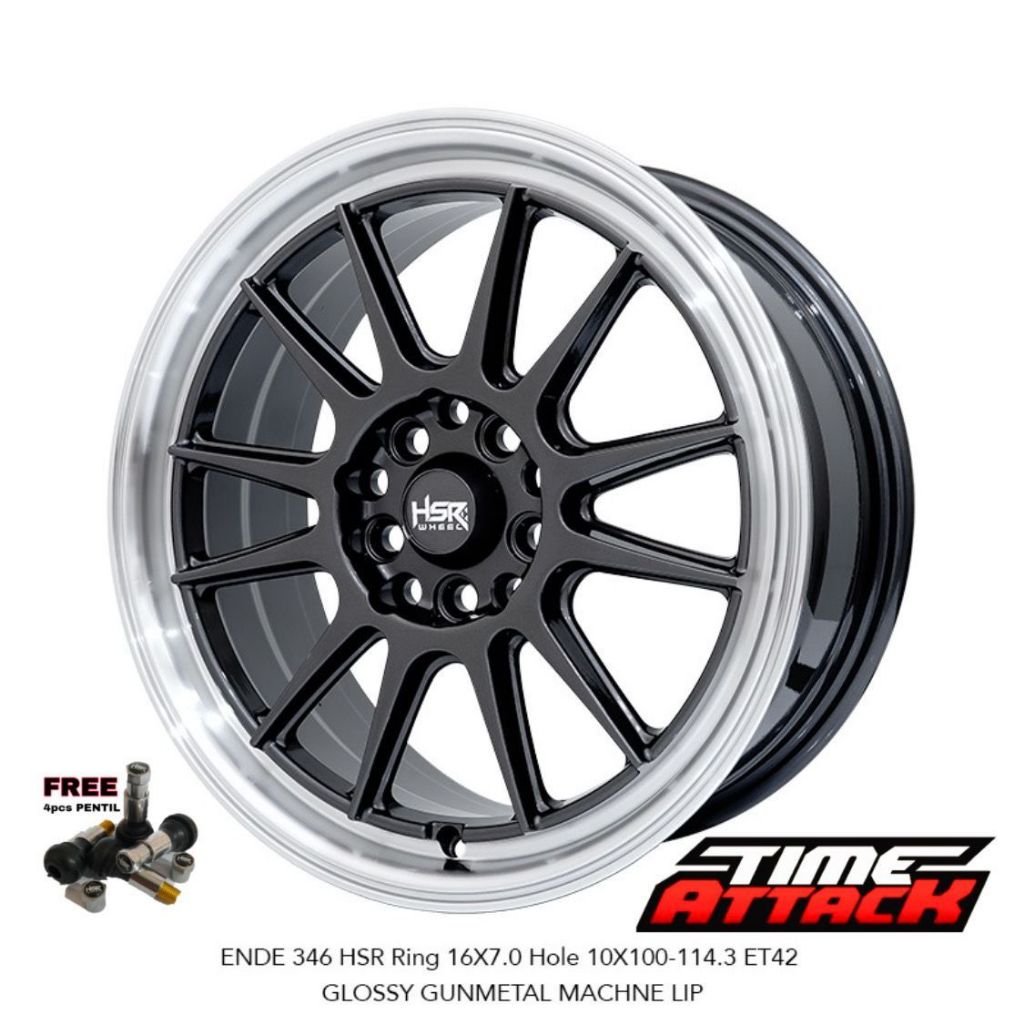 Velg Mobil Ertiga R16 HSR Wheel Ende Velg HSR Ring 16 PCD 5X100 / 5X114,3