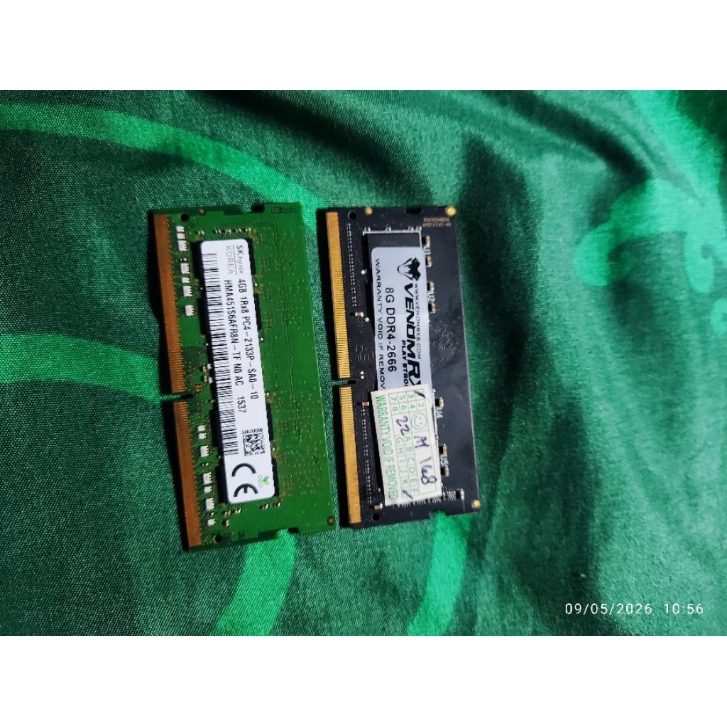 RAM Laptop VenomRX 8GB DDR4 Dan RAM Laptop SK Hynix 4GB DDR4 SODIMM Normal