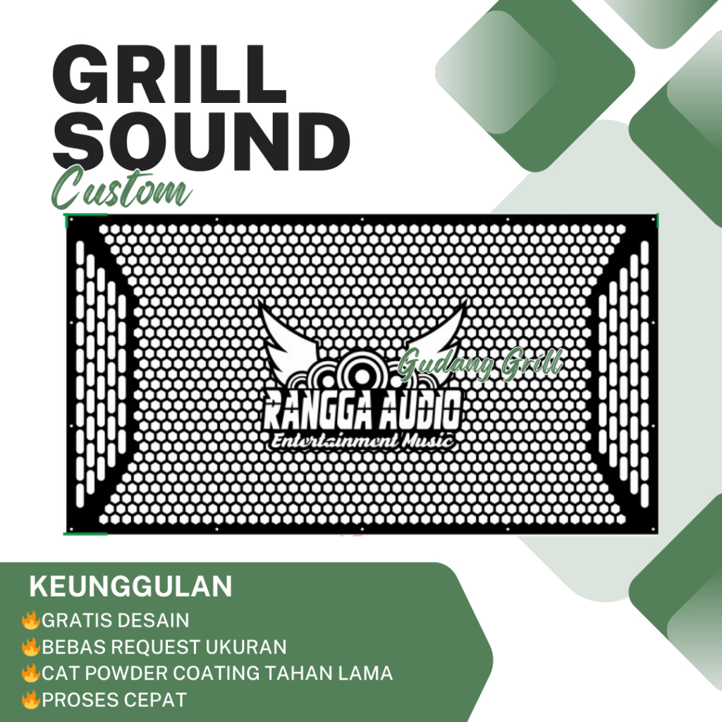 GUDANG GRILL - Grill  Speaker Paratel 3inch Box Sound System Miniatur