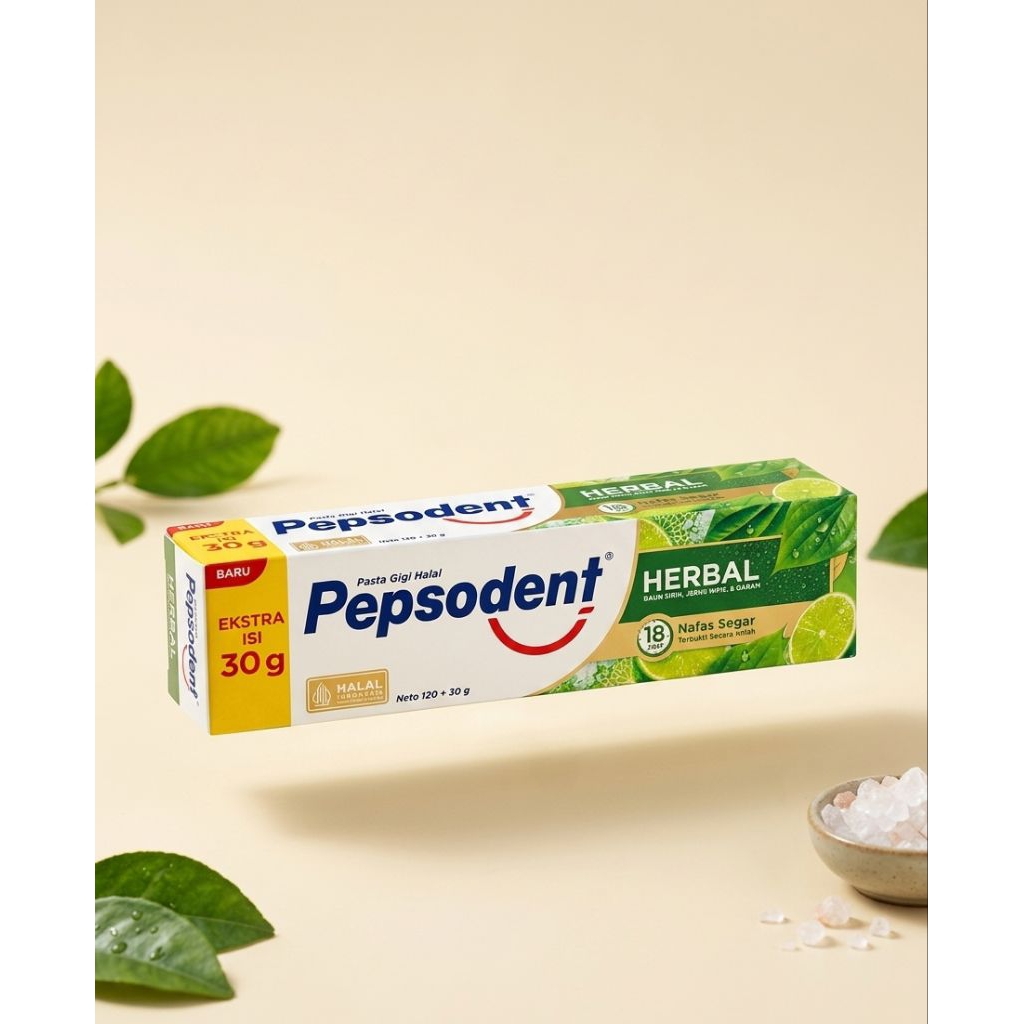 Pasta Gigi Pepsodent Herbal Neto 120 + 30 gram
