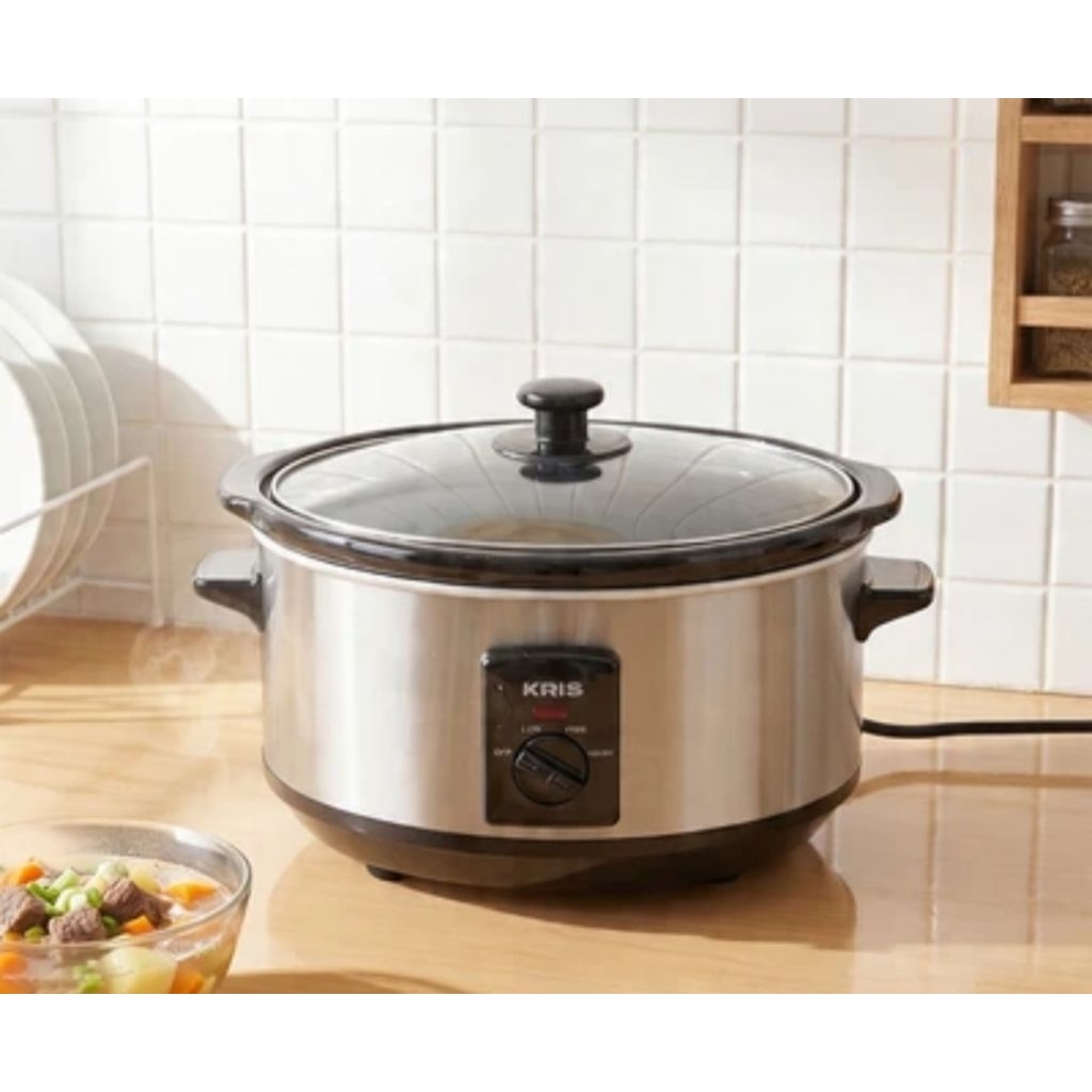 kris slow cooker 3.5L rice cooker oval slow bisa buat bubur kris by krisbow