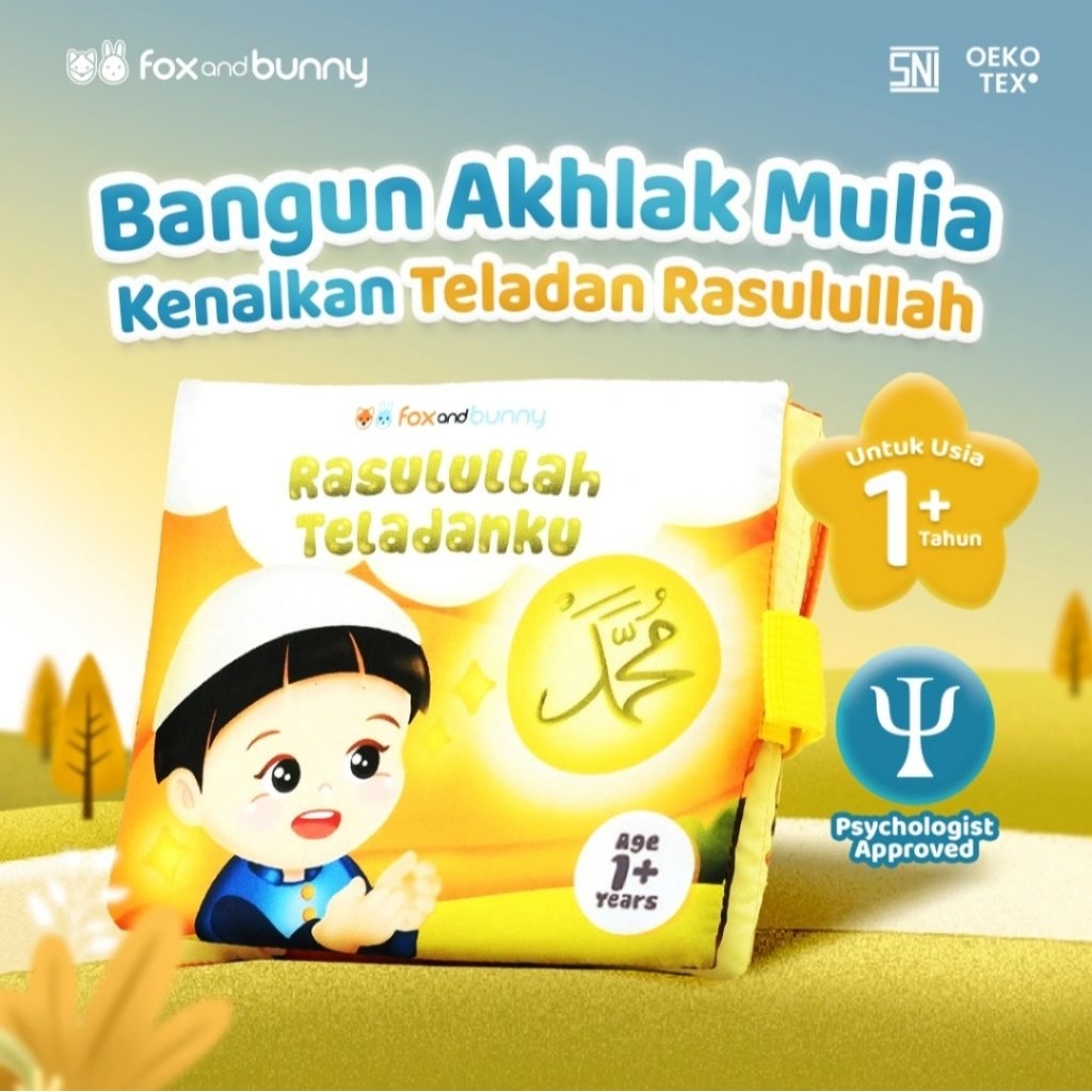 Foxandbunny - Baby Book Islami Rasulullah Teladanku Tauhid Series Usia 1+ Tahun | Buku Edukasi Bayi 