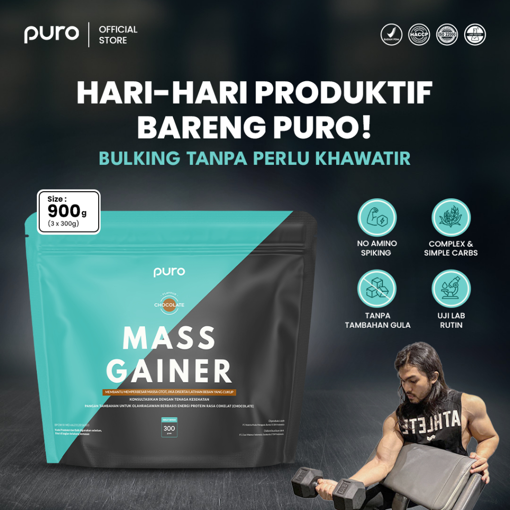Susu Penambah Berat Badan Mass Gainer 900 Gram Tinggi Protein