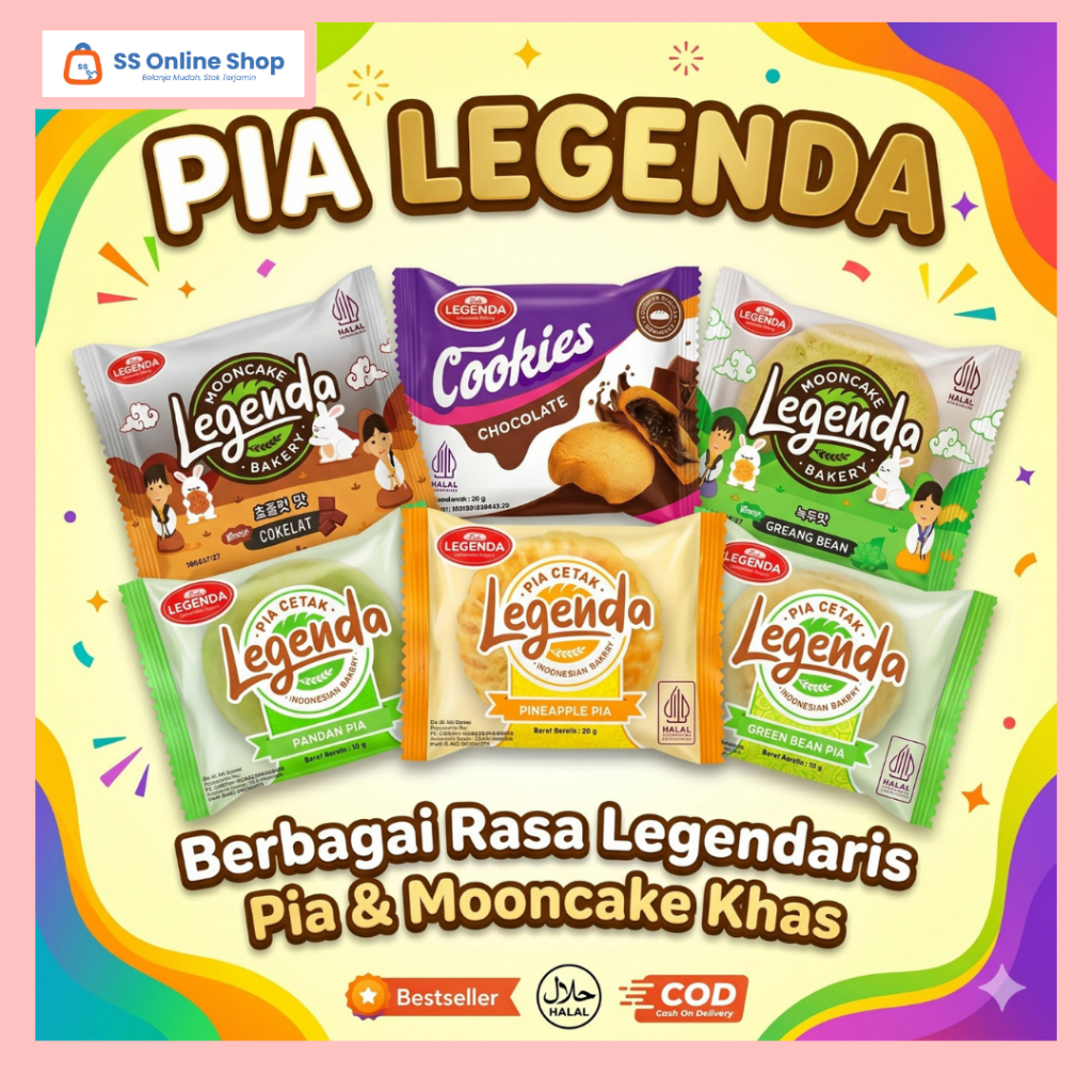[SS ONLINE 100% ORI SATUAN] PIA CETAK LEGENDA ANEKA RASA / MOONCAKE LEGENDA HALAL – INDONESIAN BAKER