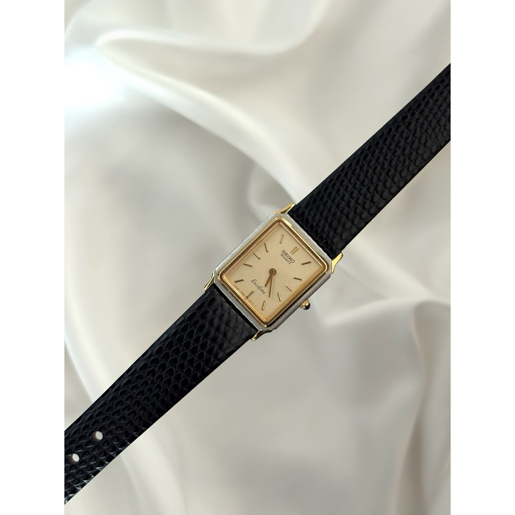 Vintage Seiko Exceline 7320-6020 Tank Dress Watch