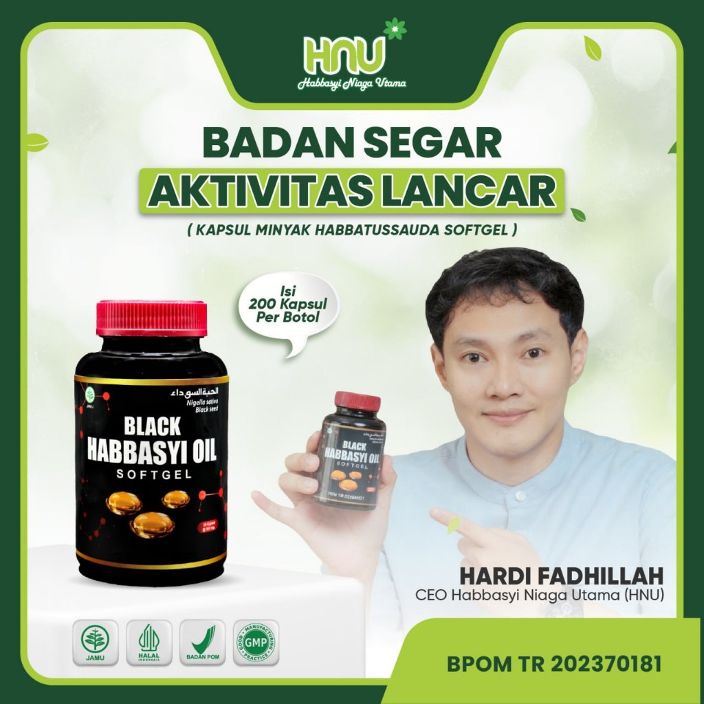 HNU - Kapsul Minyak Habbatussauda Black Habbasyi Oil Softgel Ethiopia Original