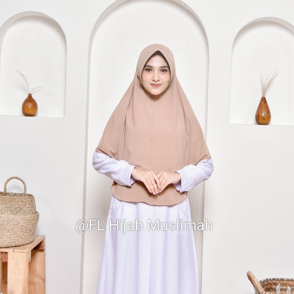 Khimar jumbo Jersey Yumna tebal dan halus