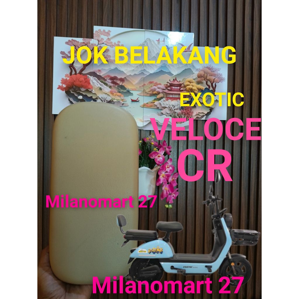 jok sadel bwlakng sepeda listrik exotic veloce cr jok sadle belakang sepeda listrik exotic veloce cr