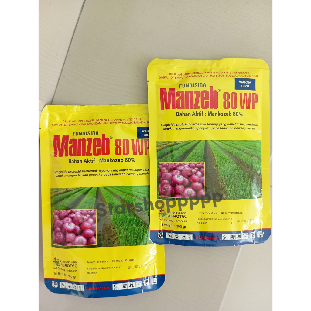 FUNGISIDA MANZEB BIRU 80WP 200GR
