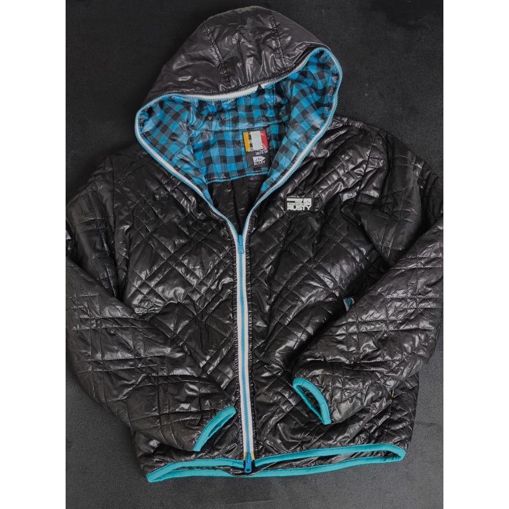 puffer jaket brand rusty jadul