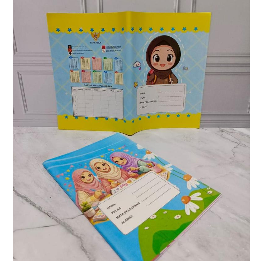SAMPUL BUKU TULIS BERGAMBAR FANCY