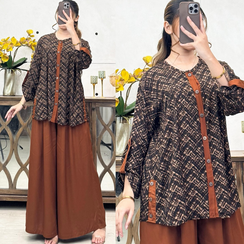 AYURRA By Dolce Dress Setelan Celana Setelan Kulot