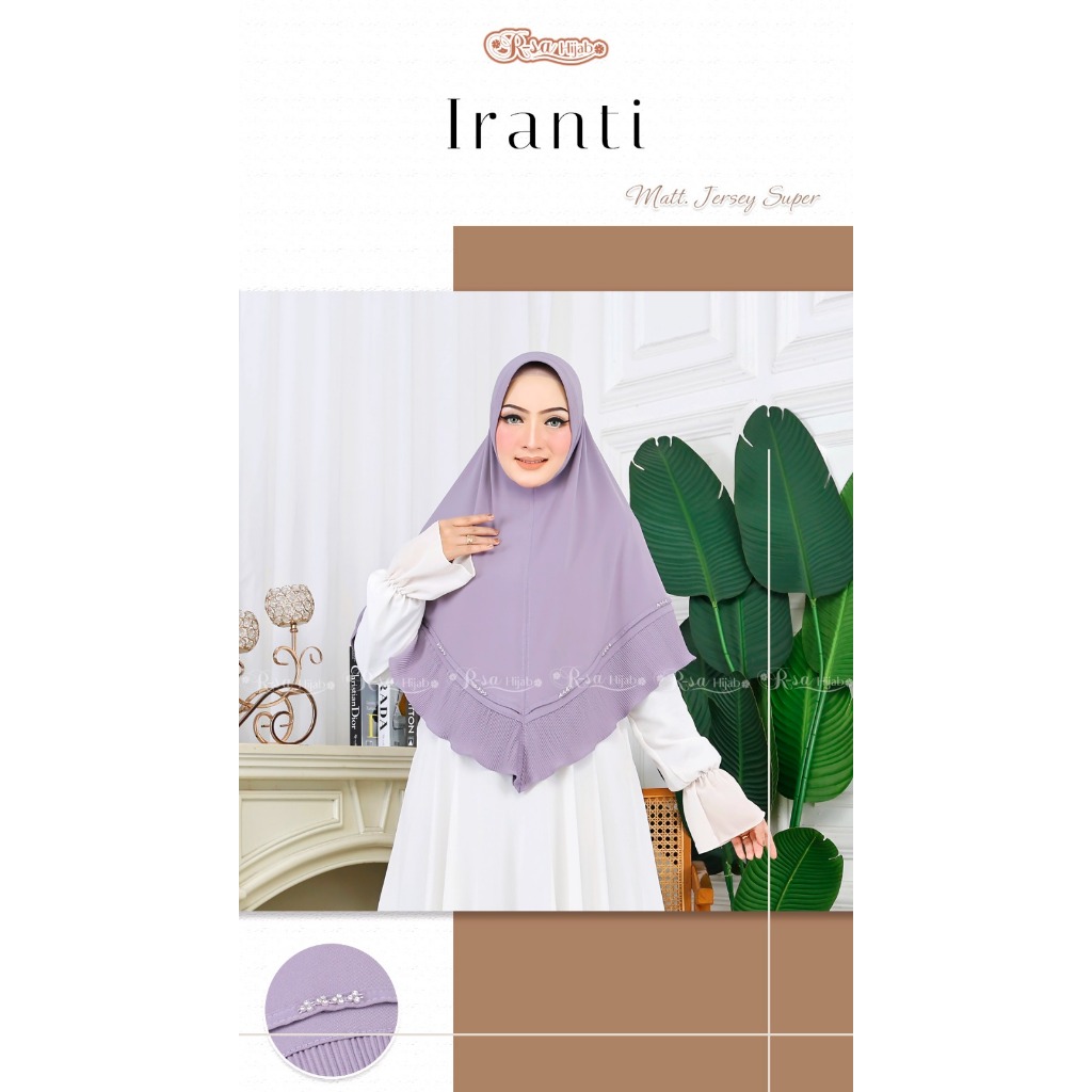 Hijab R-Sa Bergo - Jilbab Bergo Jersey - R-Sa Iranti