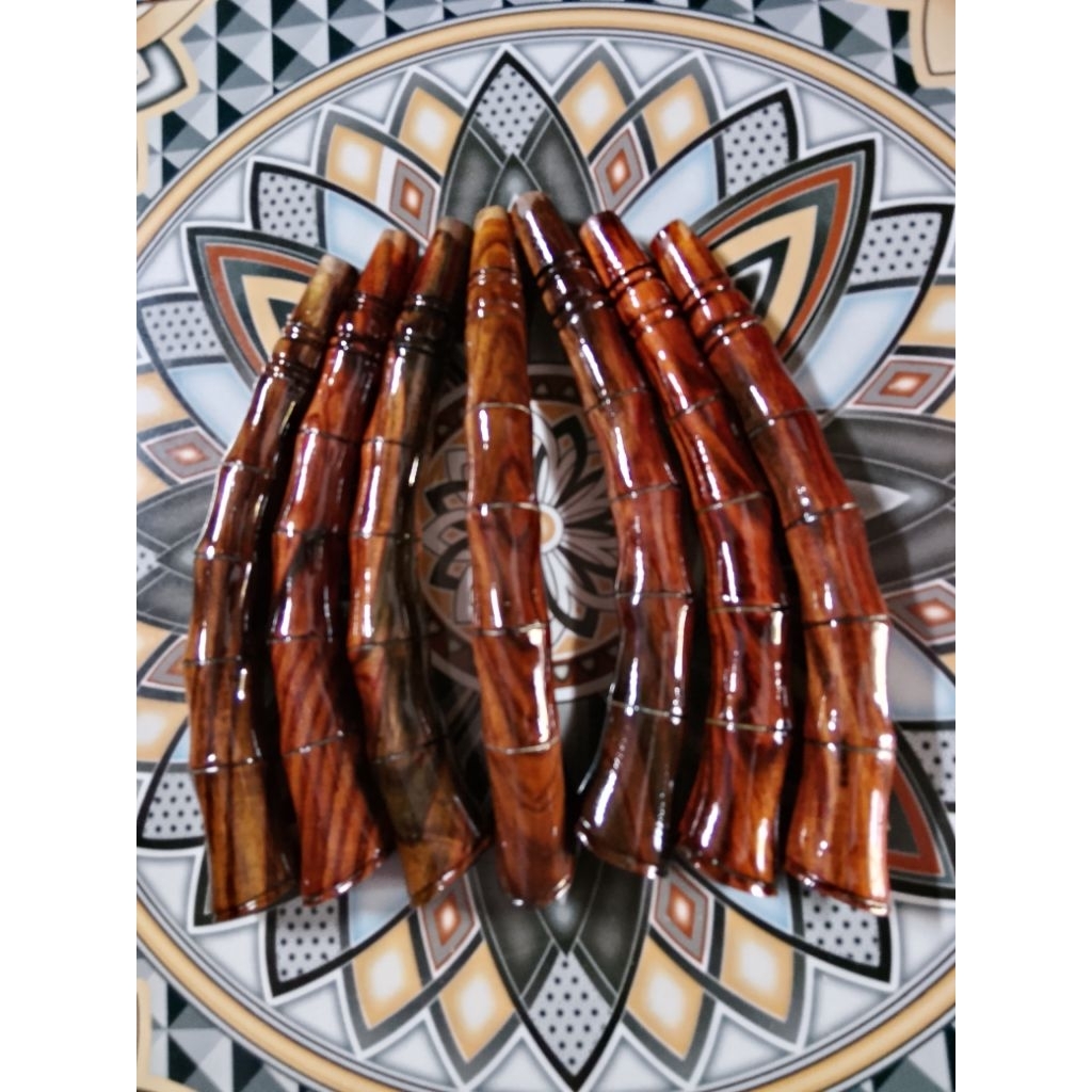 Gagang sonokeling joran timbang motif bambu