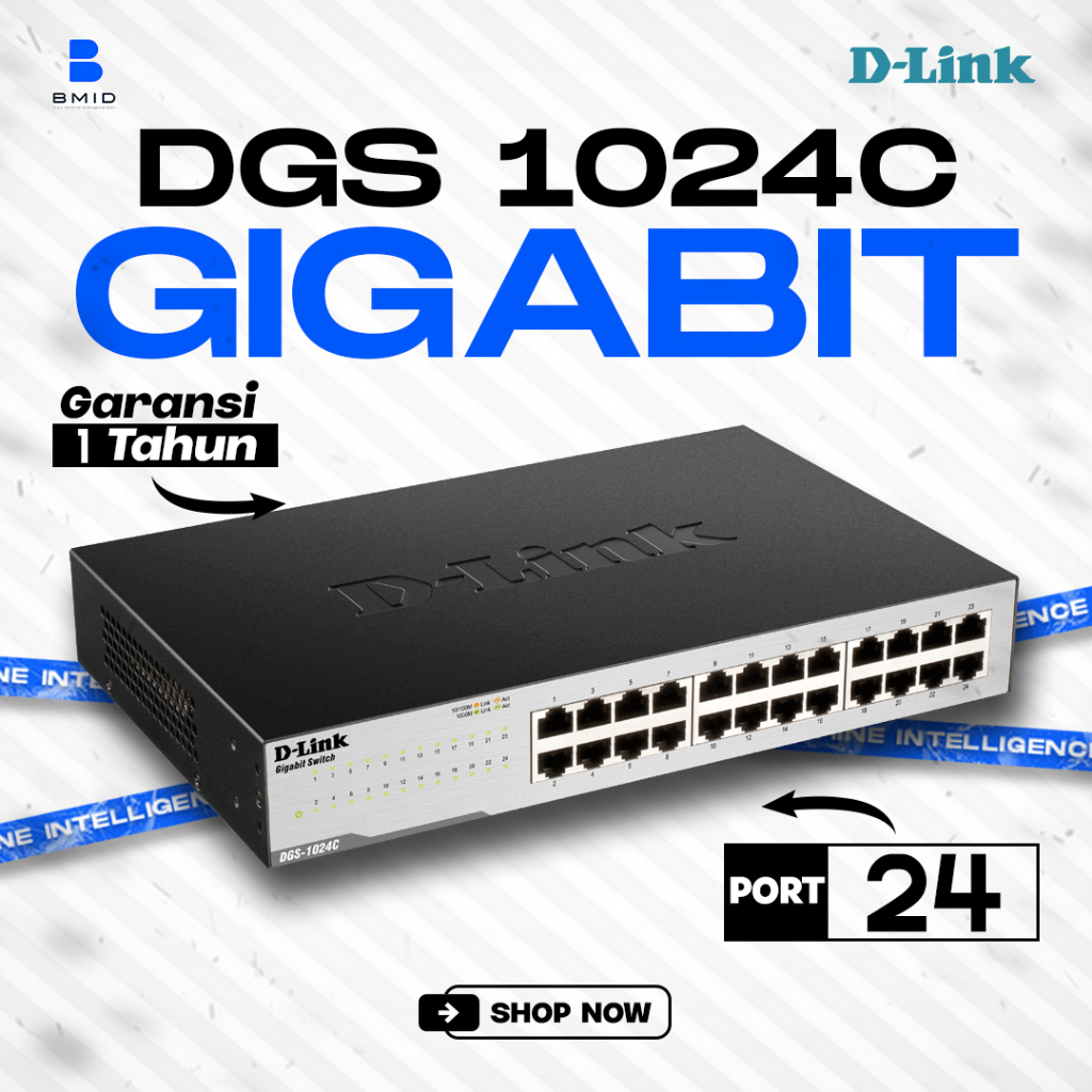 D-Link DGS-1024C Switch 24 Port Gigabit Unmanaged Original