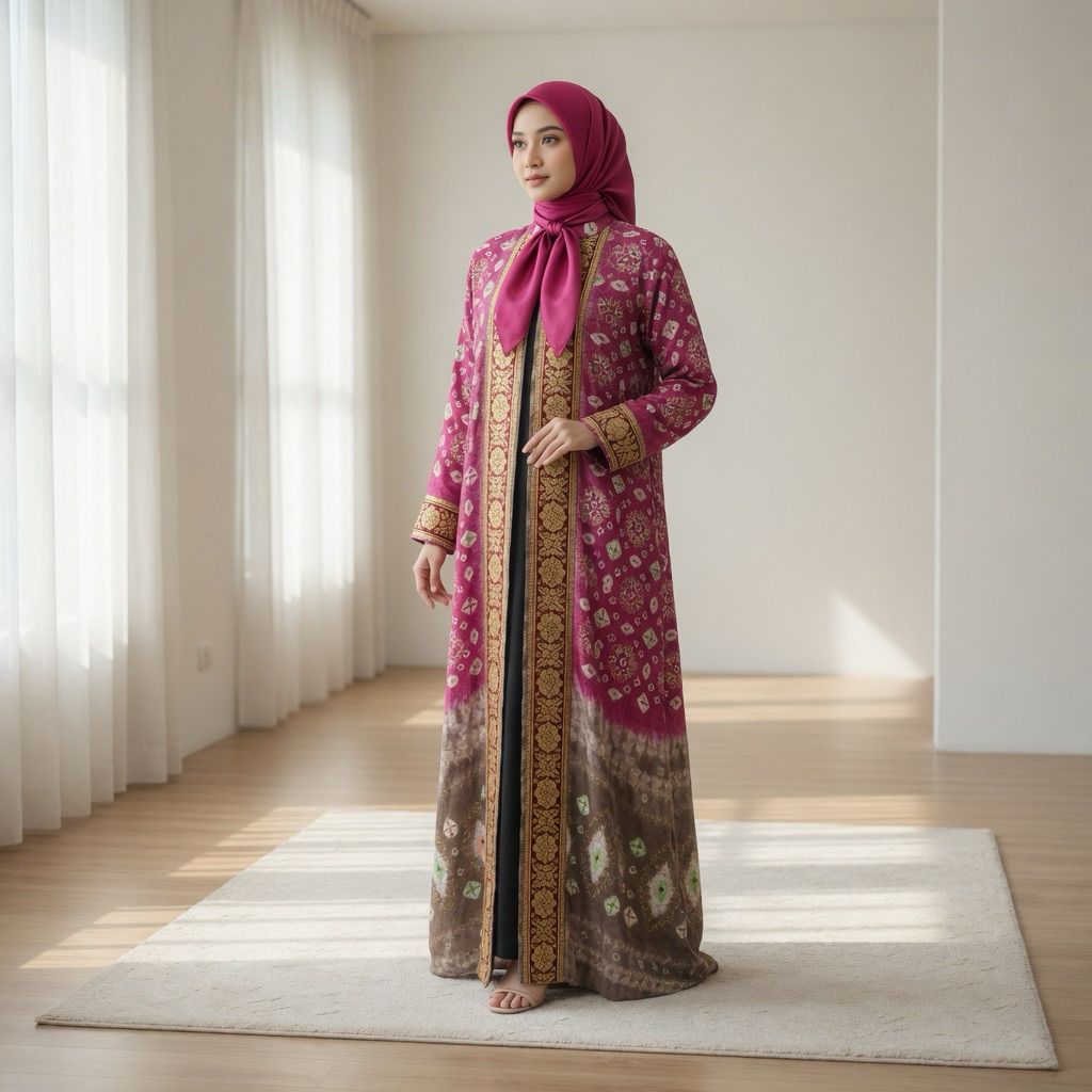 OUTER JUMPUTAN KATUN SONGKET BATIK HANDMADE PALEMBANG