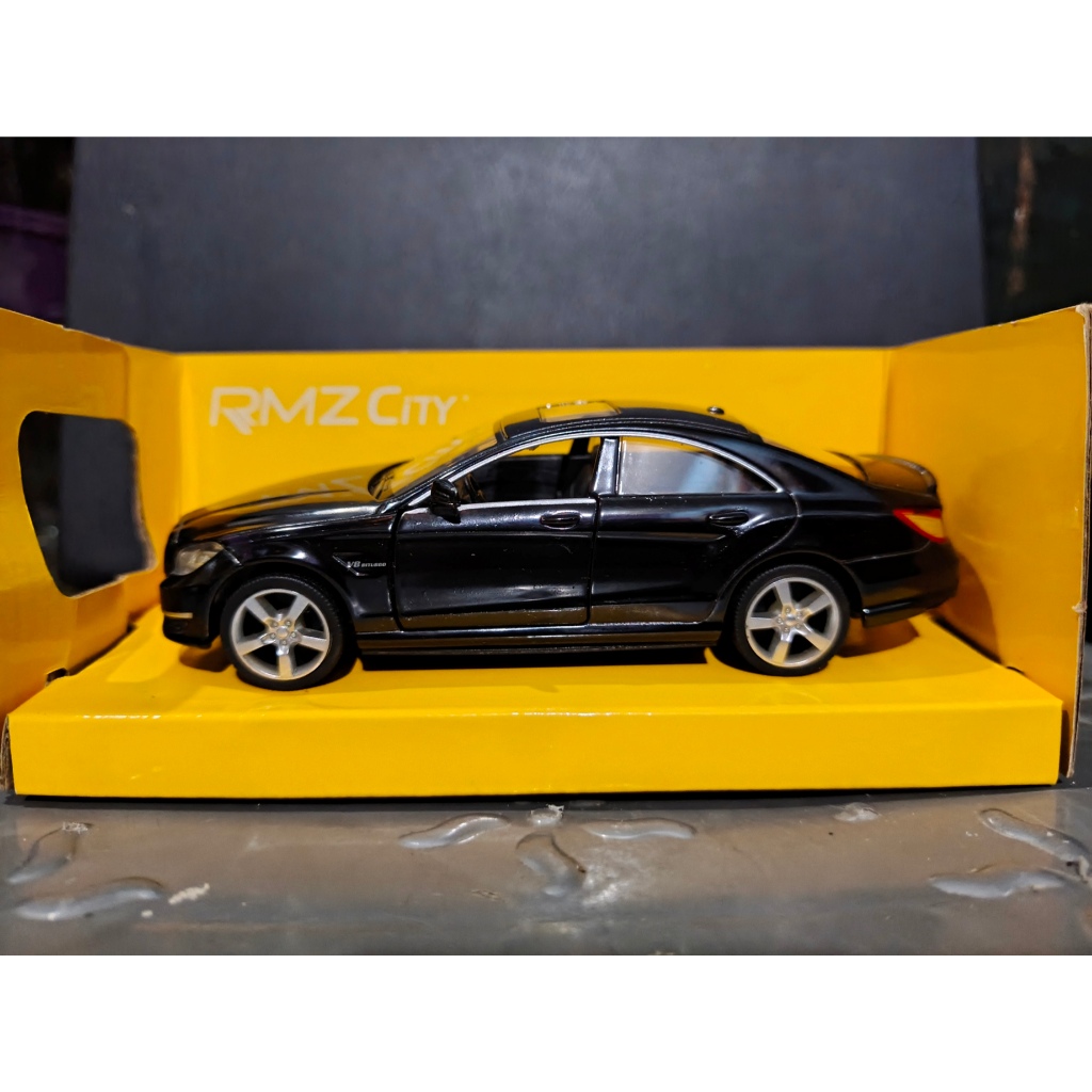 MERCEDES BENZ CLS 63 AMG Diecast RMZ City Miniatur Mobil Mobilan Mainan Anak Laki - Black