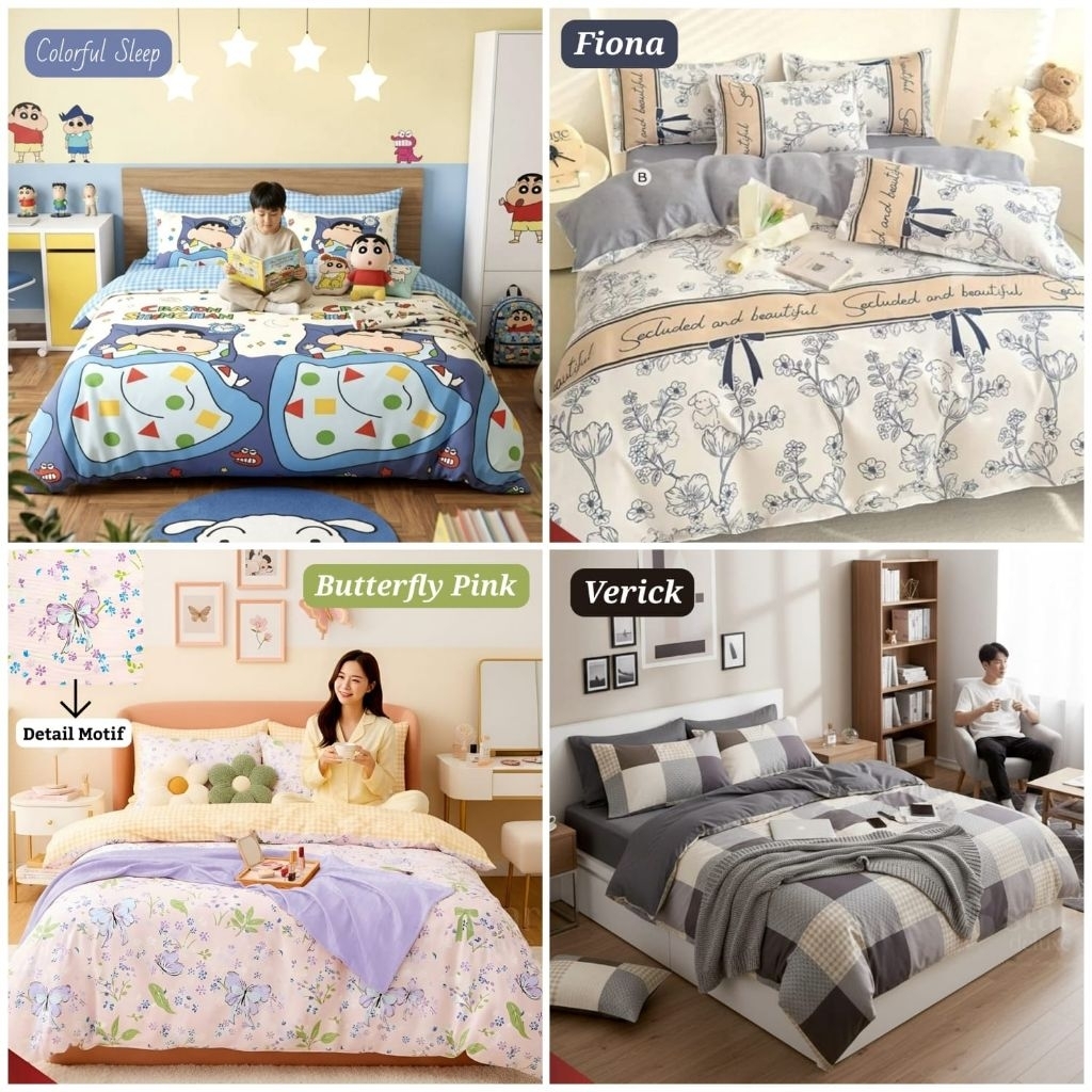 Kain Meteran Per Setengah 0.5 Meter Murah Berkualitas Serbaguna Bahan Katun untuk Sprei Bedcover Baj